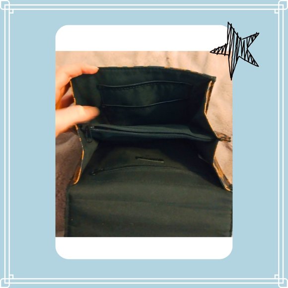 Nicole by Nicole Miller Jaguar Print Shoulder Bag Purse Faux Leather with Strap - Picture 7 of 13